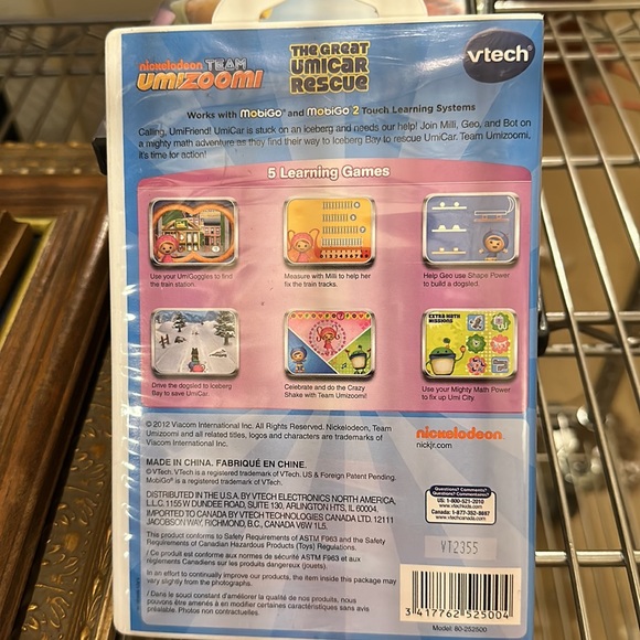 VTECH nickelodeon Team Umizoomi, MobiGo game with original box - Picture 3 of 3